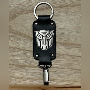 Transformer leather keychain